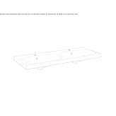 Double sink in porcelain stoneware Cislau