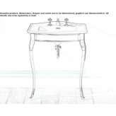 Single console washbasin Gennep