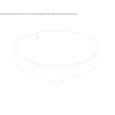 Round porcelain glass washbasin Plavinas