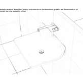 Ceramic washbasin mounted to the wall Oonoonba