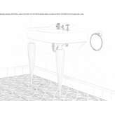 Ceramic console washbasin Alcaucin