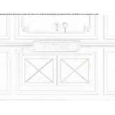 Oval countertop washbasin made of Pietra Gray marble Yarnton