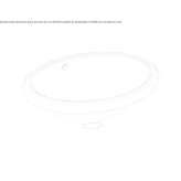 Undermount Vitreous China oval washbasin Plavinas