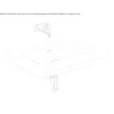 Ceramic semi-recessed washbasin with overflow Thalheim