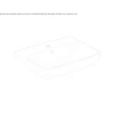 Glassy Chinese washbasin with overflow Galati