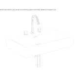 Rectangular ceramic washbasin with overflow Thalheim