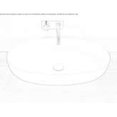 Acovi® oval countertop washbasin Veynes
