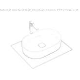 Oval countertop ceramic washbasin Barbalos