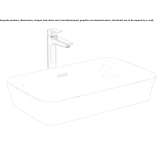 Diamatec® rectangular countertop washbasin Tatarani