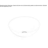Mineralmarmo® round countertop washbasin Krsko