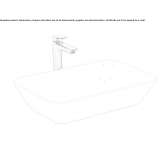 Rectangular countertop ceramic washbasin Brusperk