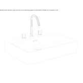 Ceramic countertop washbasin with overflow Thalheim