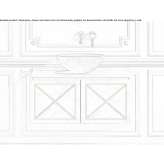 Round countertop Pietra Gray marble washbasin Viddalba