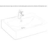 Rectangular single wall washbasin Seroa