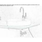 Recessed ceramic washbasin Anapa