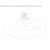 Single ceramic washbasin Vilalba