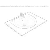 Single recessed washbasin Seroa