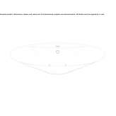 Cristalplant® oval washbasin with overflow Apold