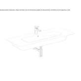 Prostokątna pojedyncza umywalka ceramiczna z przelewem Dresher