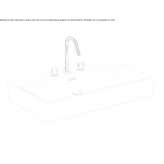 Ceramic countertop washbasin with overflow Thalheim