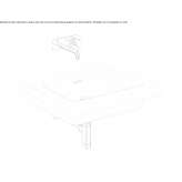 Ceramic semi-recessed washbasin with overflow Thalheim