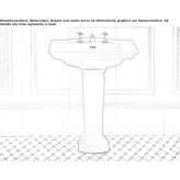 Free-standing ceramic washbasin Kievskiy
