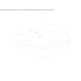 Glassy Chinese washbasin with overflow Apiai