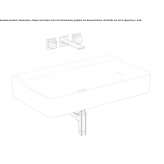 Rectangular single ceramic washbasin Niksic
