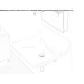 Kwadratowa umywalka ceramiczna montowana do ściany Oonoonba