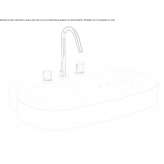 Diamatec® single oval washbasin Dolores