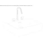 Ceramic countertop washbasin with overflow Thalheim