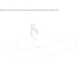 Ceramic countertop washbasin with overflow Thalheim