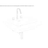 Ceramic semi-recessed washbasin with overflow Thalheim