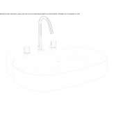 Diamatec® single oval washbasin Dolores