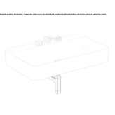 Ceramic countertop washbasin, rectangular, single Niksic
