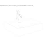 Ceramic countertop washbasin with overflow Thalheim