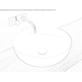 Acovi® round countertop washbasin Veynes