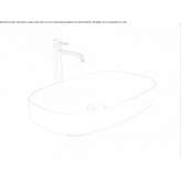 Oval countertop ceramic washbasin Mailat