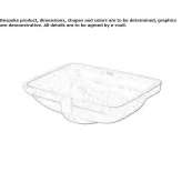 Ceramic concealed washbasin Dardagny
