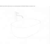 Oval countertop ceramic washbasin Matuizos