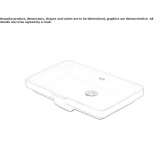 Ceramic concealed washbasin Horgues