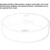 Ceramic countertop washbasin Dernbach