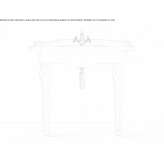 Ceramic console washbasin Borrenes
