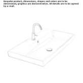 Rectangular ceramic washbasin Grabs