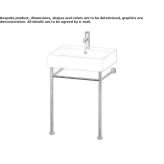 Console washbasin with overflow Dorolt