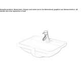 Ceramic concealed washbasin Dardagny