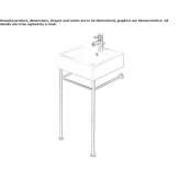 Console washbasin with overflow Dorolt