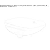 Ceramic concealed washbasin Telica