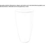 Free-standing round ceramic washbasin Bergerac