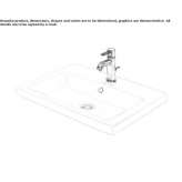 Recessed ceramic washbasin Horgues